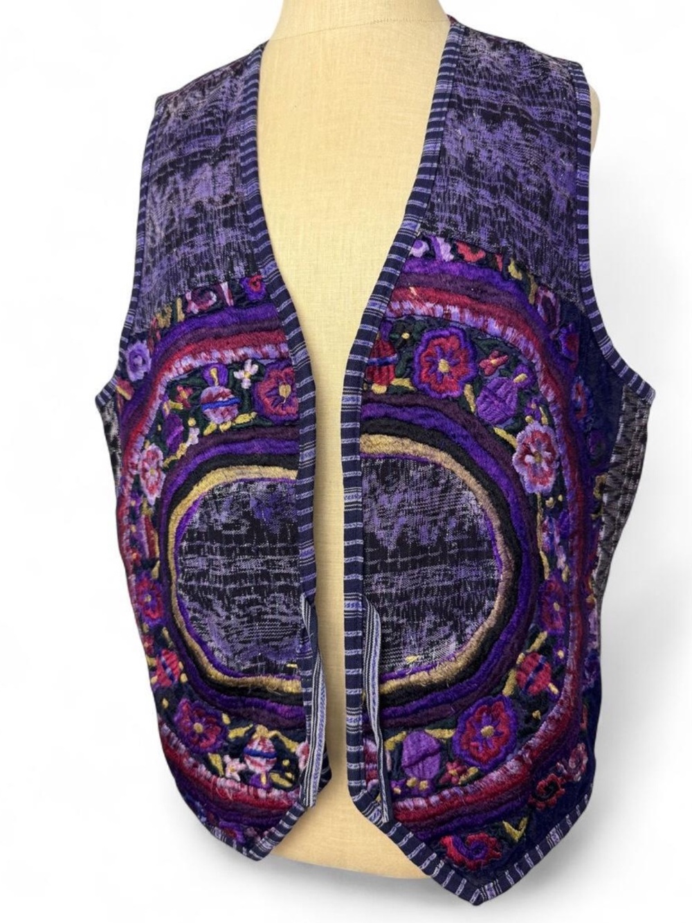 DIY Craftcore Handmade Whimsigoth Embroidered Vest